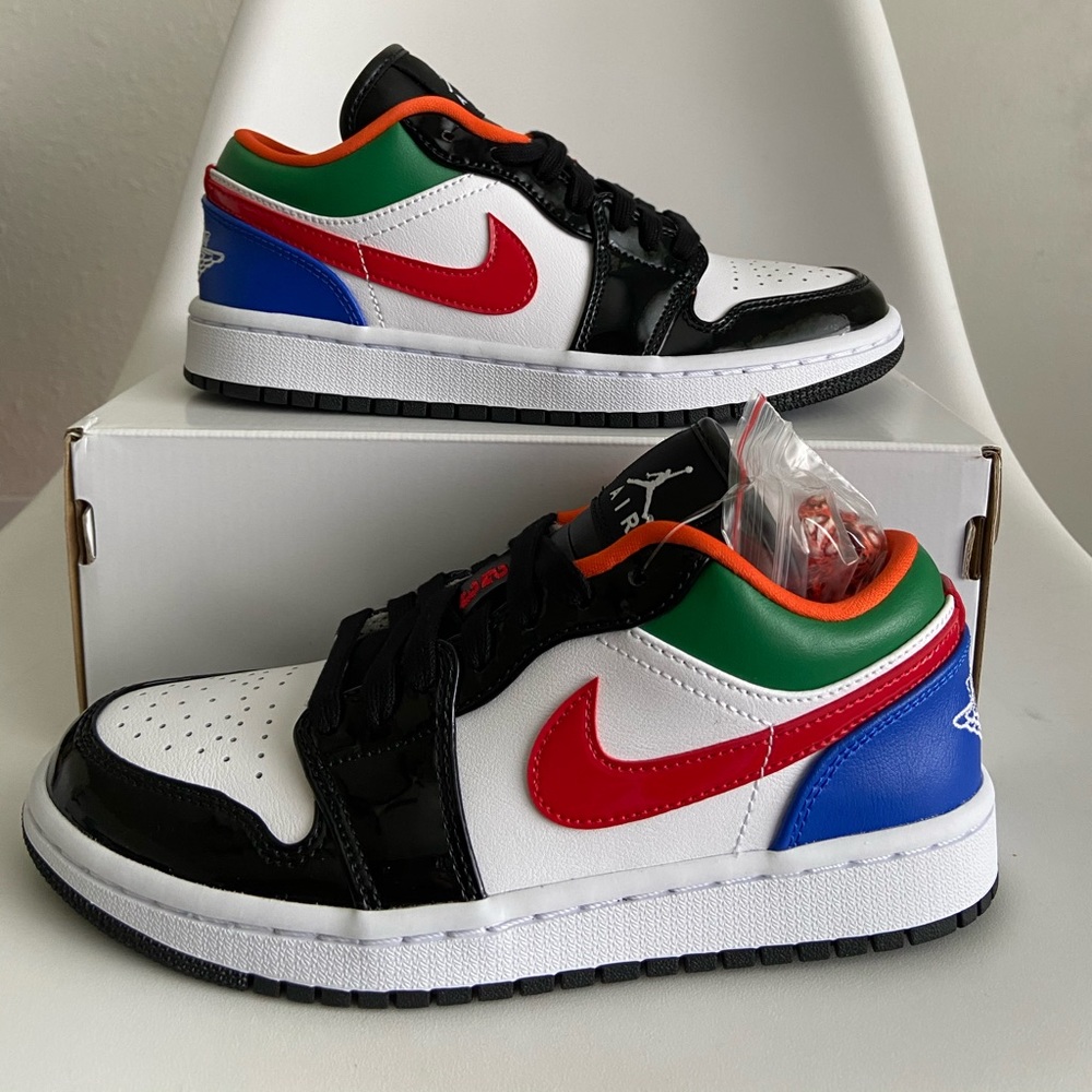 Jordan 1 Low Multi-Color Black Toe